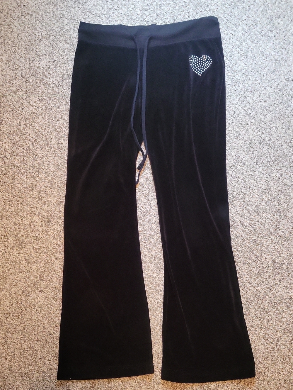 Womens Hard Candy Velvet Track Pants